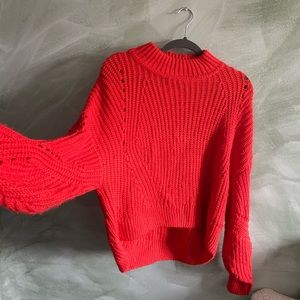 hot orange sweater